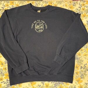 Navy blue Taylor swift take me to the lakes sweatshirt